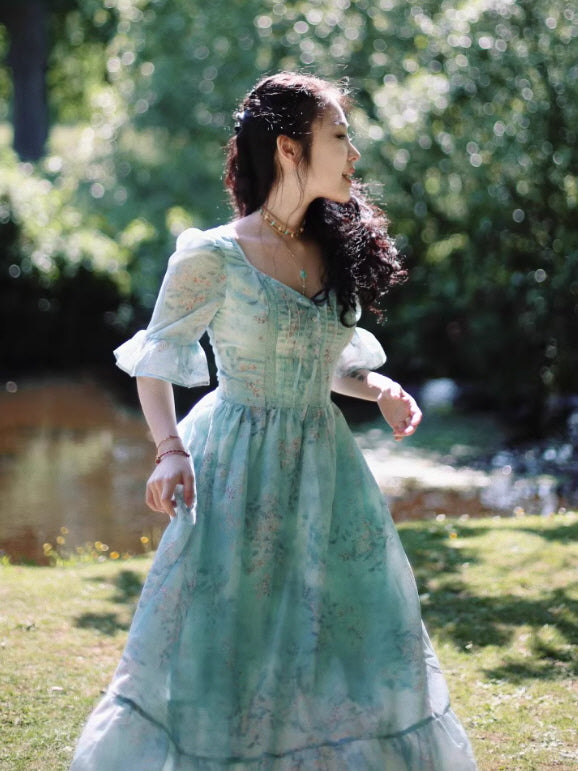 Meadow Daydream Cottagecore Long Dress