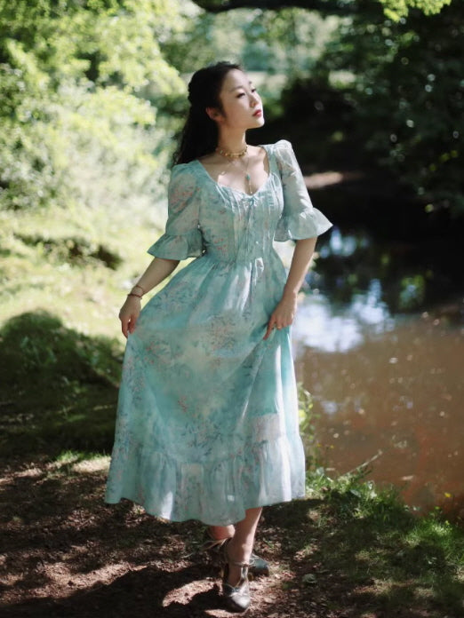 Meadow Daydream Cottagecore Long Dress