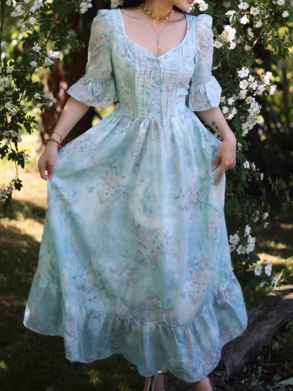 Meadow Daydream Cottagecore Long Dress