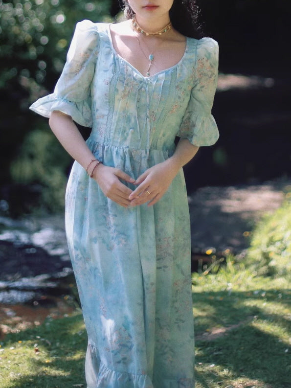 Meadow Daydream Cottagecore Long Dress