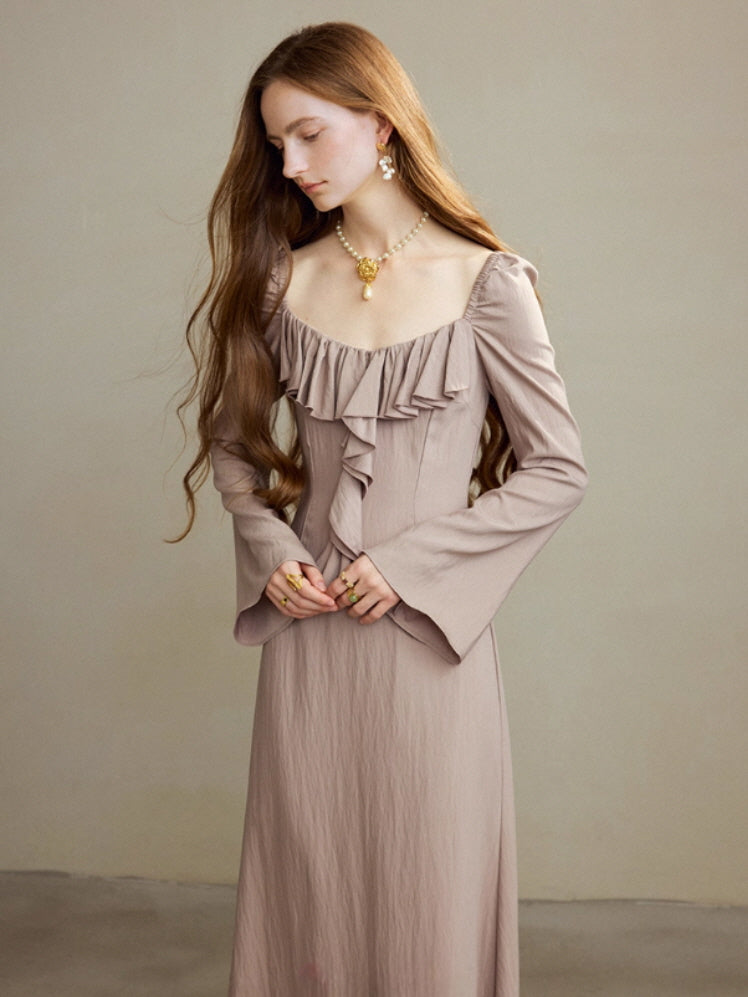 Romantic Ruffle Muse Long Dress