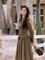Vintage Scholar Heritage Jacket & Pleated Skirt