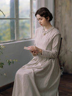 Vintage Meadow Ruffle Lace Long Dress