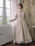 Vintage Meadow Ruffle Lace Long Dress