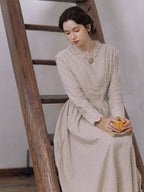 Vintage Meadow Ruffle Lace Long Dress