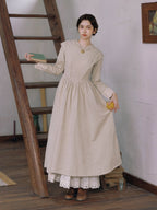 Vintage Meadow Ruffle Lace Long Dress