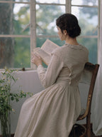 Vintage Meadow Ruffle Lace Long Dress