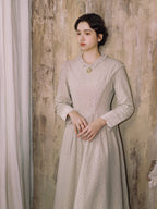 Vintage Meadow Ruffle Lace Long Dress
