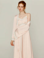 Blush Lace Cloud Nightgown Set