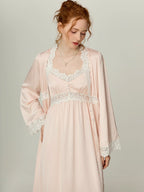 Blush Lace Cloud Nightgown Set