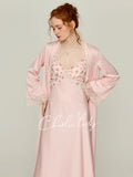 Blush Rose Garden Lace Nightgown Set