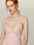 Blush Rose Garden Lace Nightgown Set