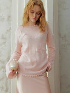 Whispering Butterfly Soft Knit Top