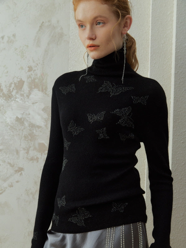 Butterfly Stardust Turtleneck Knit