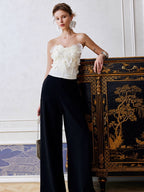 Petal Bloom Strapless Corset Top