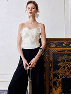 Petal Bloom Strapless Corset Top
