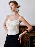 Petal Bloom Strapless Corset Top
