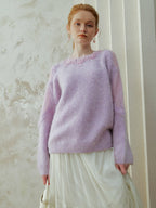 Lilac Petal Mist Knit Top