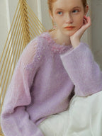 Lilac Petal Mist Knit Top