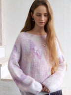 Lilac Butterfly Mist Knit Top