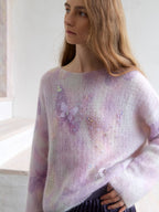 Lilac Butterfly Mist Knit Top