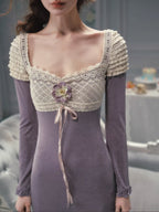 Lavender Heirloom Lace Dress