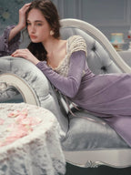 Lavender Heirloom Lace Dress
