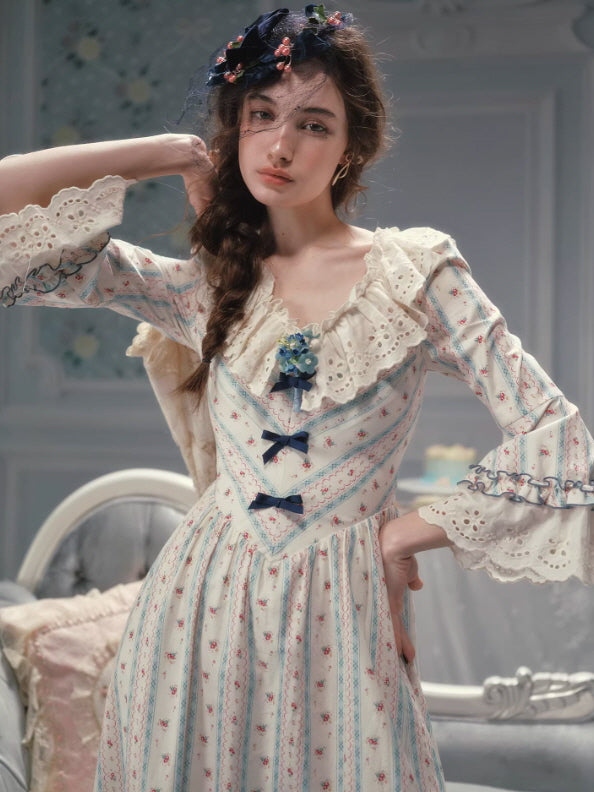 Bluebell Whisper Ribbon Dress