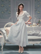Pale Blue Reverie Lace Dress