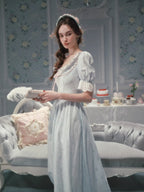 Pale Blue Reverie Lace Dress