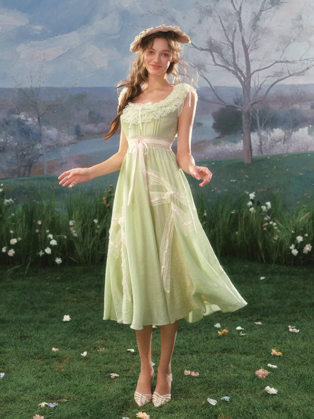 Meadowlight Ribbon Lace Dress