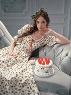 Strawberry Garden Ribbon Dress