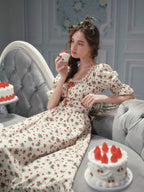 Strawberry Garden Ribbon Dress