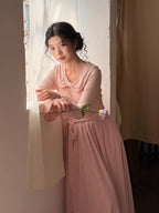 Petal Whisper Knit Dress