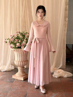 Petal Whisper Knit Dress