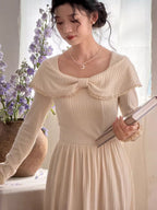 Ivory Letterlight Knit Dress