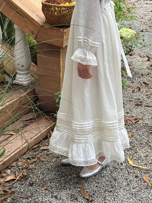 White Lily Heirloom Embroidery Dress