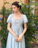 Enchanted Rose Lace Empire Maxi Dress