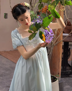Enchanted Rose Lace Empire Maxi Dress