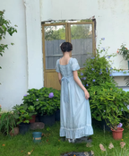 Enchanted Rose Lace Empire Maxi Dress