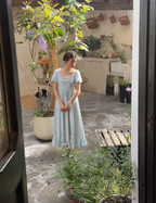 Enchanted Rose Lace Empire Maxi Dress