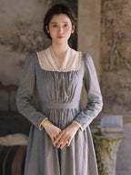 French Country Stripe Cotton Dress