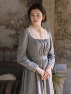 French Country Stripe Cotton Dress