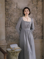 French Country Stripe Cotton Dress