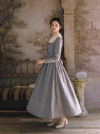 French Country Stripe Cotton Dress