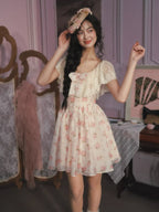 Rosy Whisper Off-Shoulder Dress