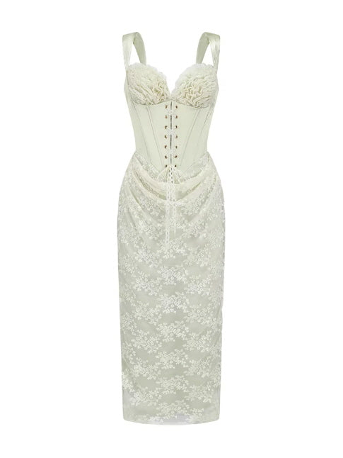Verdant Blade Corset Dress