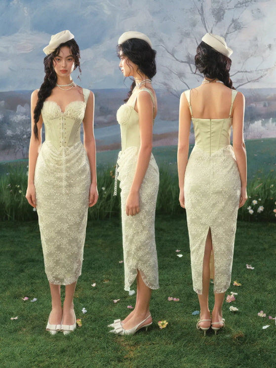 Verdant Blade Corset Dress