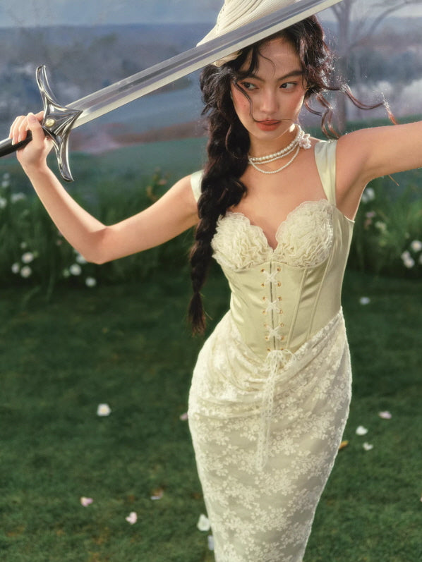 Verdant Blade Corset Dress