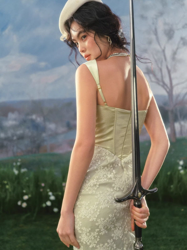 Verdant Blade Corset Dress